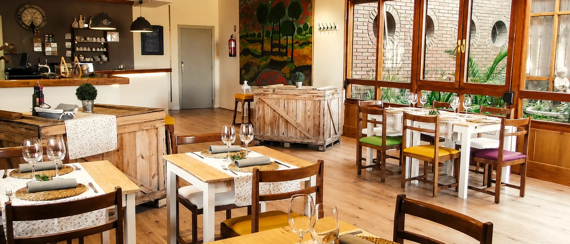 Instalaciones del restaurante Nueva Choza en Simancas