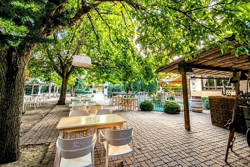 Zona de Nueva Choza destinada a celebraciones y encuentros en Simancas